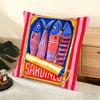 Sardine Can Cushion Cover Soft Short Plush Pillow Cover Smooth Cozy Texture Aesthetic Cushion Case Home Decor