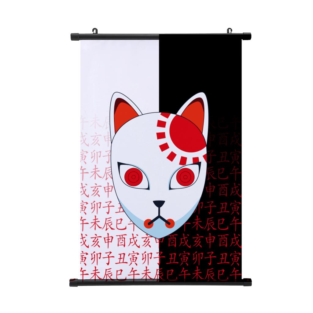 Demon Slayer Nezuko Poster Tecknad Kimetsu No Yaiba Rullposter Vägg Rullposter Populärt Mönster Målning Poster