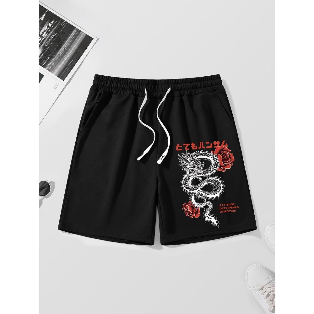 

Summer Must-Have for Students Printed Men s Shorts Loose Straight-Leg Sports Five-Point Casual Mid Pants XL
