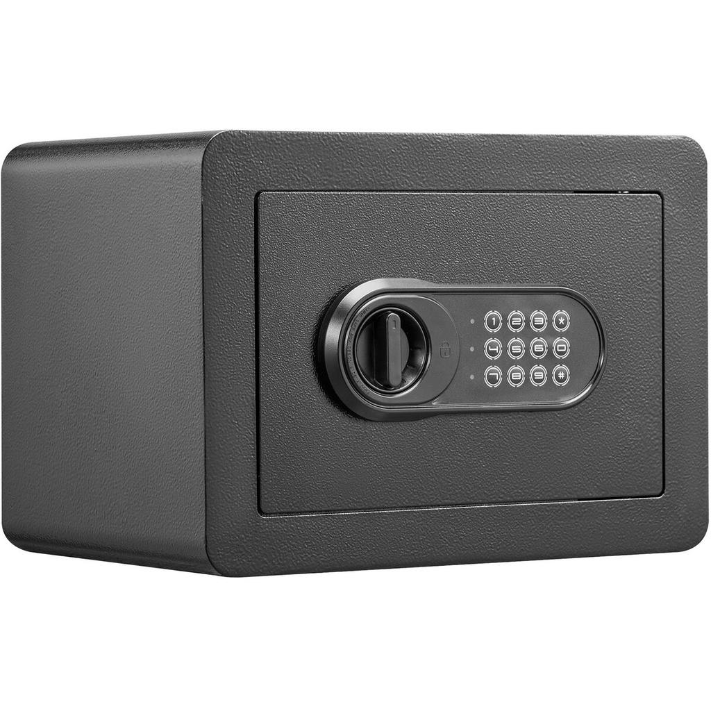Safe, 0.5 Cubic Feet Home Safe, Steel Security Safe with Digital Keypad and 2 Keys, Wall-Mounted Cabinet Safe Protect Cash, Gold, Jewelry, Documents