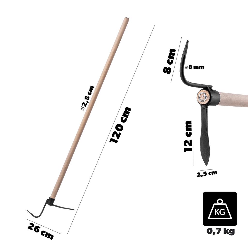KADAX Czyszczak Do Kostki Brukowej Bruku szczelin mchu Skrobak Z Trzonkiem 120cm