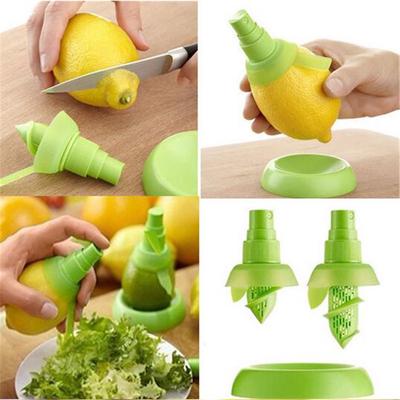 Manual Lemon Juice Sprayer,Creative Orange Juice Squeeze Juicer for Home Travel,Plastic Resuable Juices Reamer for Cooking Tool