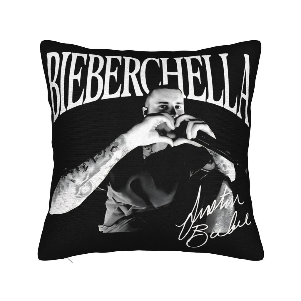 Bieberchella Justins Bieber Concert Pillow Cover Product Printed Cushion Cover Decor Pillow Case Cover Home Multi Size