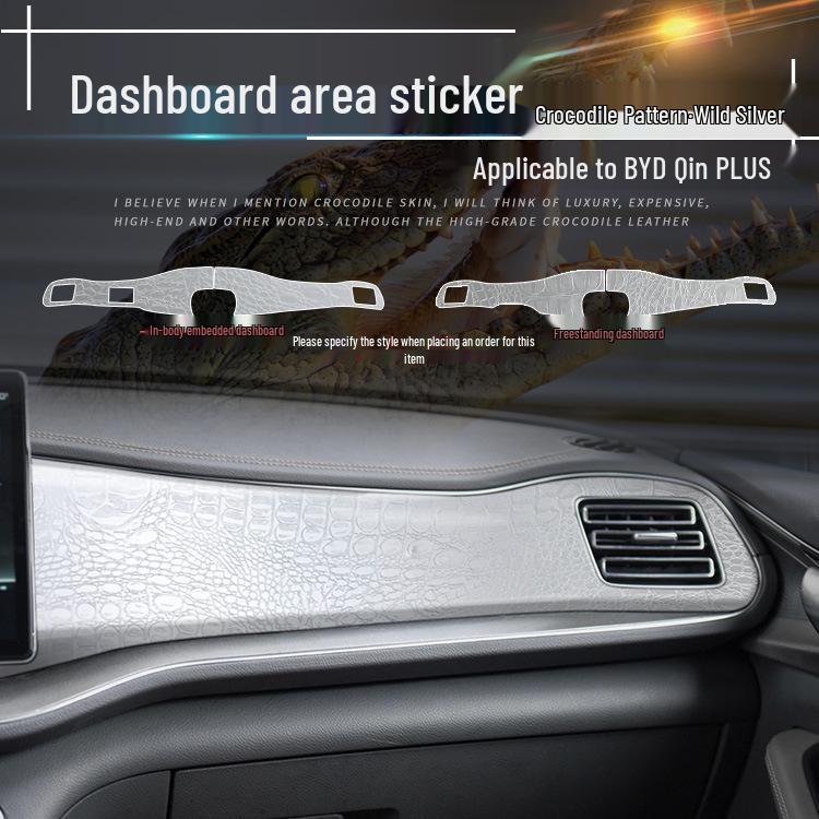 Krokodiltexturfolie für BYD Qin PLUS Armaturenbrett Innenraummodifikation