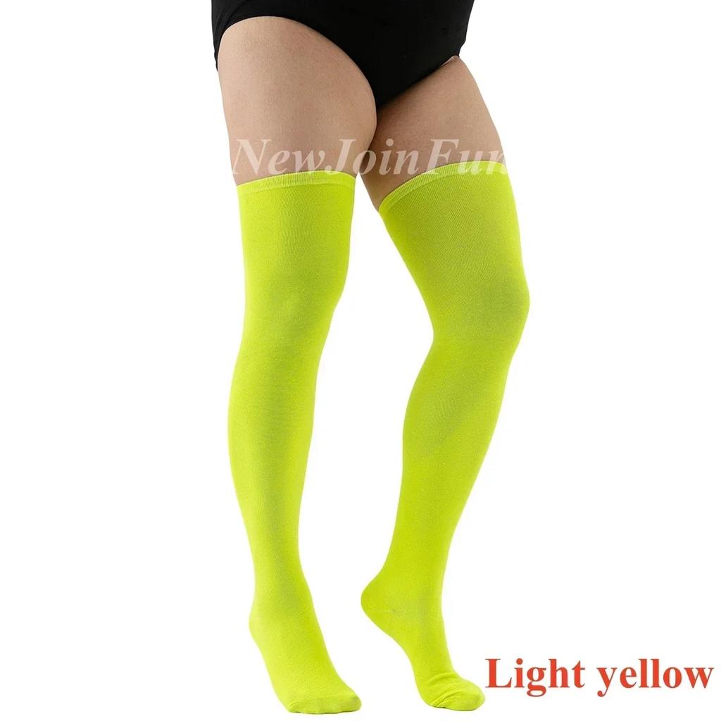 Fashion Oversized Women Black White Striped Over The Knee Thigh High Autumn Winter Thick Long Socks Girls Stockings Plus Size