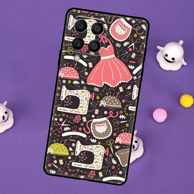 Sewing Machine Cover For Samsung Galaxy M32 M52 M12 M13 M33 M23 M53 M15 M55 M31 M51 M14 M34 M54 M20 Case