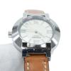 Used Working item Hermes Watch Rechargeable Auto Quartz 3 Hand Ladies Nomade N01.210 White Silver Brown Stylish Beautiful