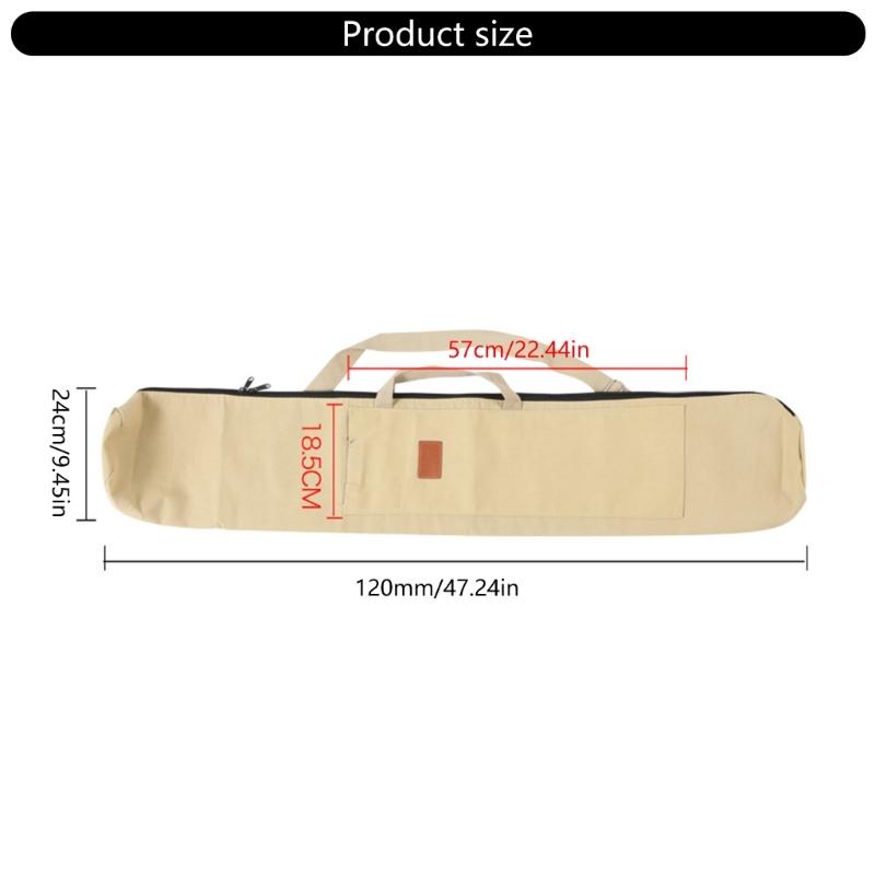 Fishing Rod Carrying Case Outdoor Fishing Rod Storage Bag Organizers Portable Folding Canvas Fishing Tackle Bag