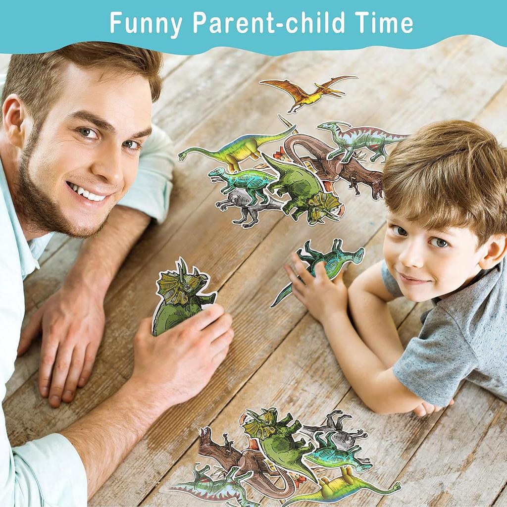 Outus 40 Pieces Dinosaur Cutouts Classroom Decorations Dinosaur Wall Decals Bulletin Board Set for Kids Birthday Present Party School Playroom