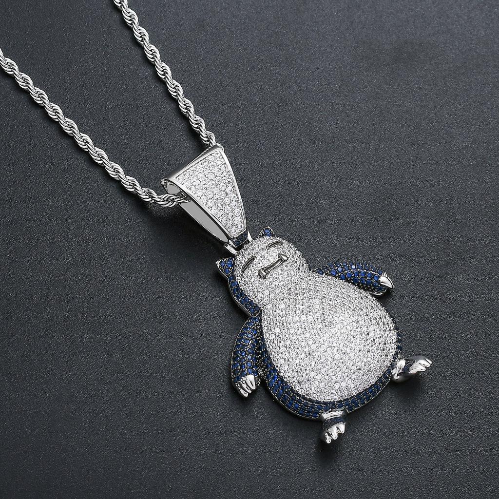 Male Pokemon Pokemon Pokémon Kirby Zircon Hip Hop Jewelry Pendant Necklace