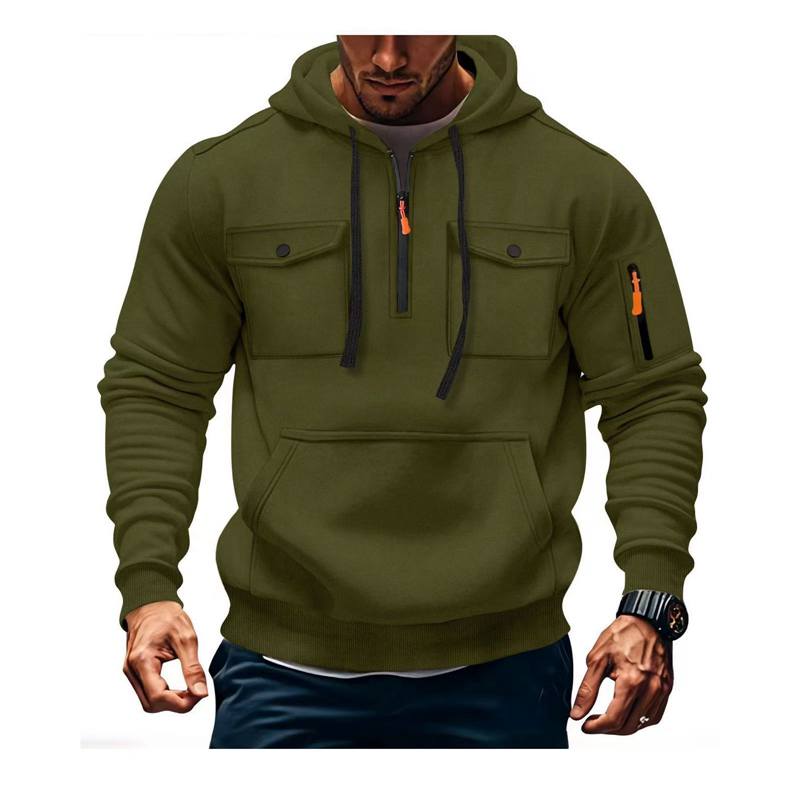 Hoodie Pullover Casual Sports Long Sleeve Sweater Loose Men Clothing
