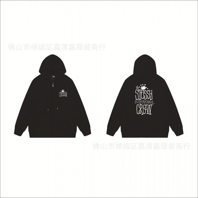 Mens Oversized Zip-Up Hooded Sweatshirt Casual Streetwear Cotton Pullover Fall