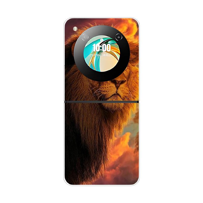 Etui na ZTE Nubia Flip Flip2 Luksusowe Modne Pokrowiec Przezroczyste Twarde Etui PC na Telefon Na ZTE Libero Flip Odporne na Wstrząsy Zderzak Obudowa