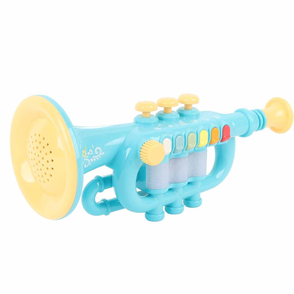 Trumpet Toy Kids Plastic Learning Early Education Musical Wind Instrument for 3 Year Up Old Boy Girls