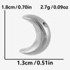 High Quality Irregular 304 Stainless Steel Beads For Jewelry Making Supplies No Fade Waterproof Moon Heart Star Bead Accessories