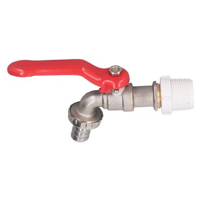 Vierteldreh-Kugelhahn Kugelhahn Absperrschalter mit 15 mm Entleerungsanschluss 3 4 PVC und 1 2 Messing Außengewinde