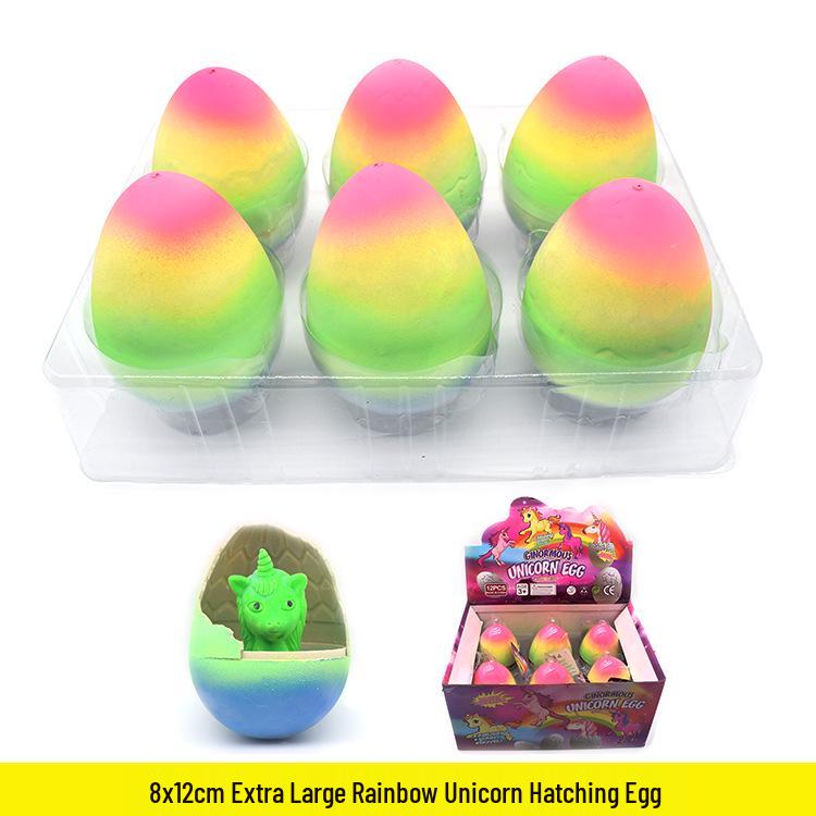 Cross-border Rainbow Unicorn Hatching Egg: Expanding Rainbow Educational Toy for Kids