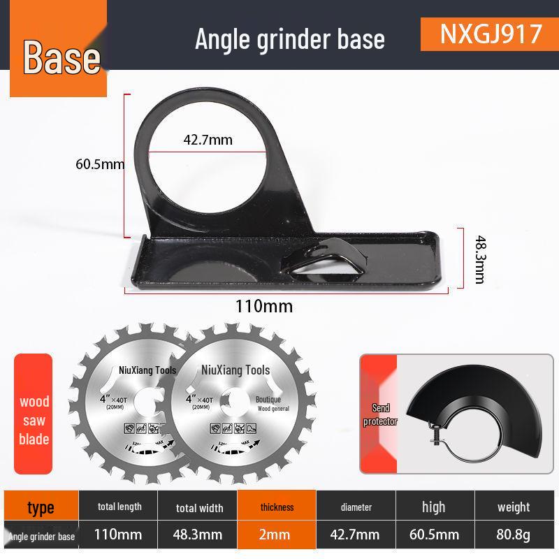 Angle Grinder Bracket & Dust Cover Conversion Tool