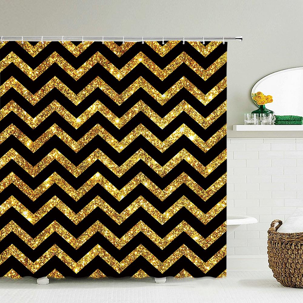 

Геометрический узор занавеска для ванной водонепроницаемые занавески для душа современная простота 3d печатная занавеска для ванной экран для ванной домашний декор W90xH180cm