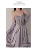 Elegant Plus Size Padded Mesh Nightgown: Spaghetti Strap Temptation Women’s Homewear