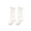 Summer Mesh Baby Socks with Bow - High Tube, Mosquito-Proof, Loose Mouth, Perfect for Spring/Summer