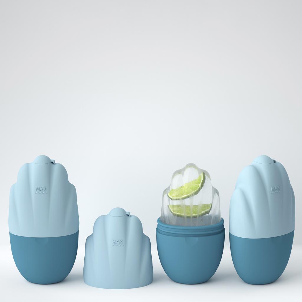 12*6.5*4.7cm Face Massager Ice Roller Tray Beauty Eyes Silicone Ice Roller Natural Skin Care Cooling Eliminating Reusable