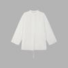 LESS 2024 Spring Casual Drawstring Stand-Collar Shirt