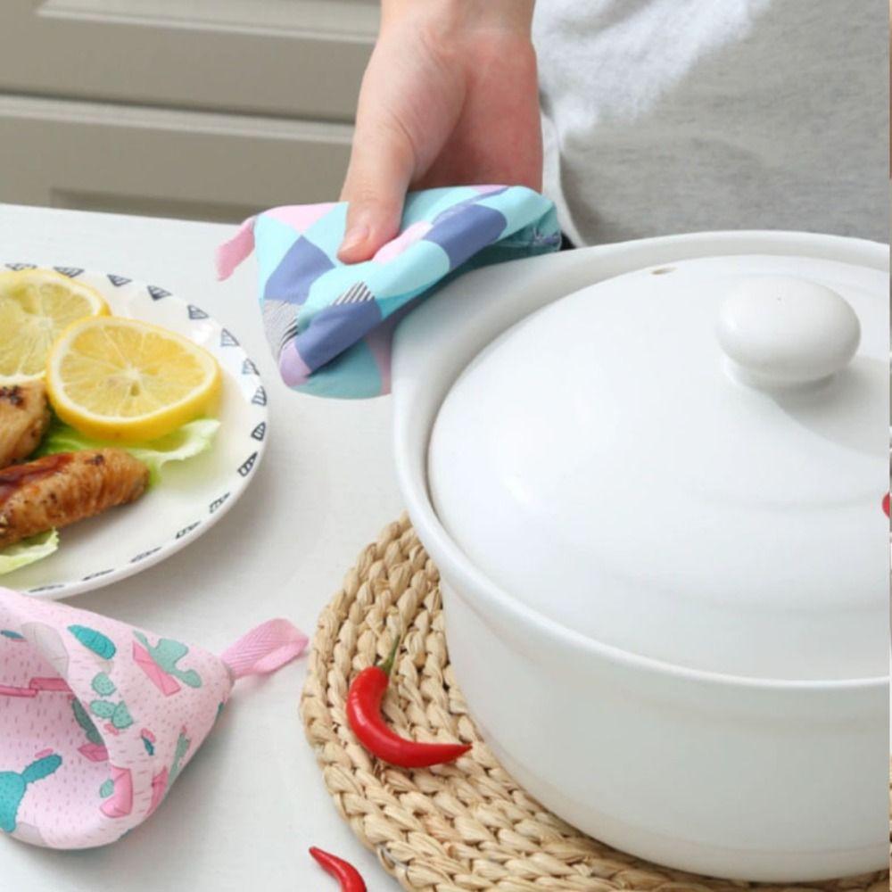 Insulation Pot Handle Cloth Cover Pot Holder Pot Cover Anti-Scalding Pot Triangle Hat  Kitchen