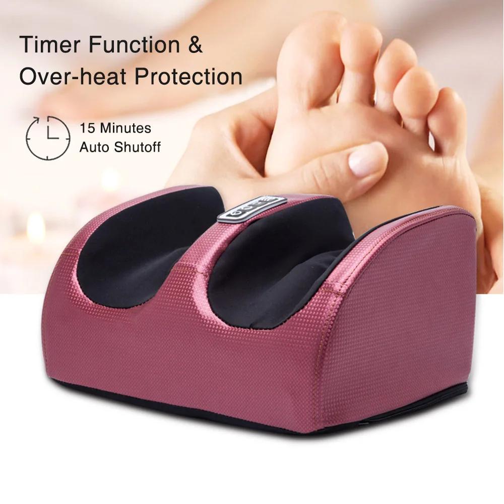 Electric foot massager heating therapy hot compress finger pressure roller muscle relaxation foot hydrotherapy machine