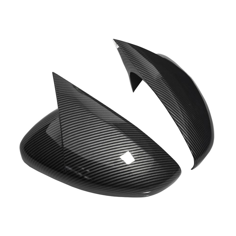 For Peugeot 208 2008 2012-2018 Citroen C3 2016 To 2020 2x Car Sticker Rearview Side Mirror Cover Wing Cap Exterior Case Trim ABS