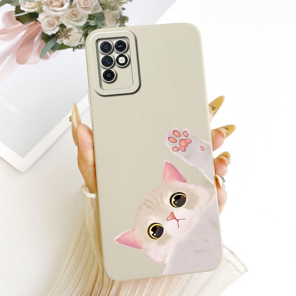 For Infinix Note 10 Case X693 Shockproof Silicone Cute Cartoon Cat Phone Cover For Infinix Note 10 Pro NFC X695 X695D X695C Capa