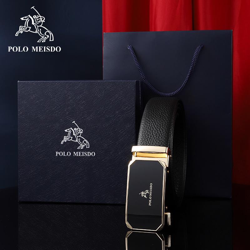 Paul Men's Genuine Leather Automatic Buckle Belt - Luxury Brand Top Layer Cowhide