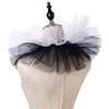 Retro Ruffled Collar Girls Cosplay Tie Victorian Collar Lapel Medieval Cosplay Victorian Ruffled Tie Collar