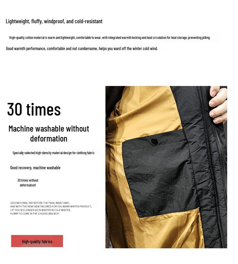 2025 Herren Trendige Weiße Entendaunen Winter Kapuzen Pufferjacke - Lockerer Schnitt, Übergröße