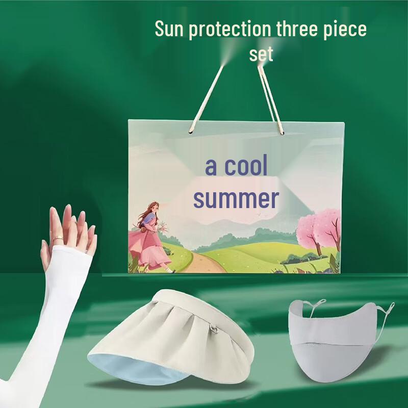 San Qian Yue Cool Summer Sun Protection 3-Piece Set