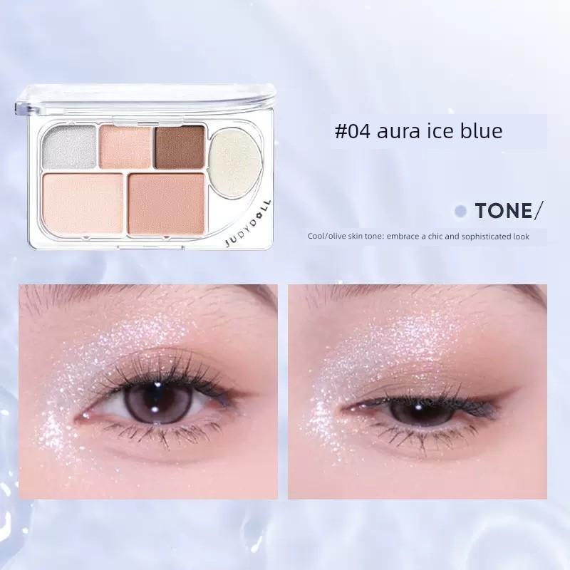 Orange Blossom Exquisite Six-Color Eyeshadow Palette New Product Orange Blossom Multi-Use Eyeshadow Palette Pearlescent Matte Highlighter and