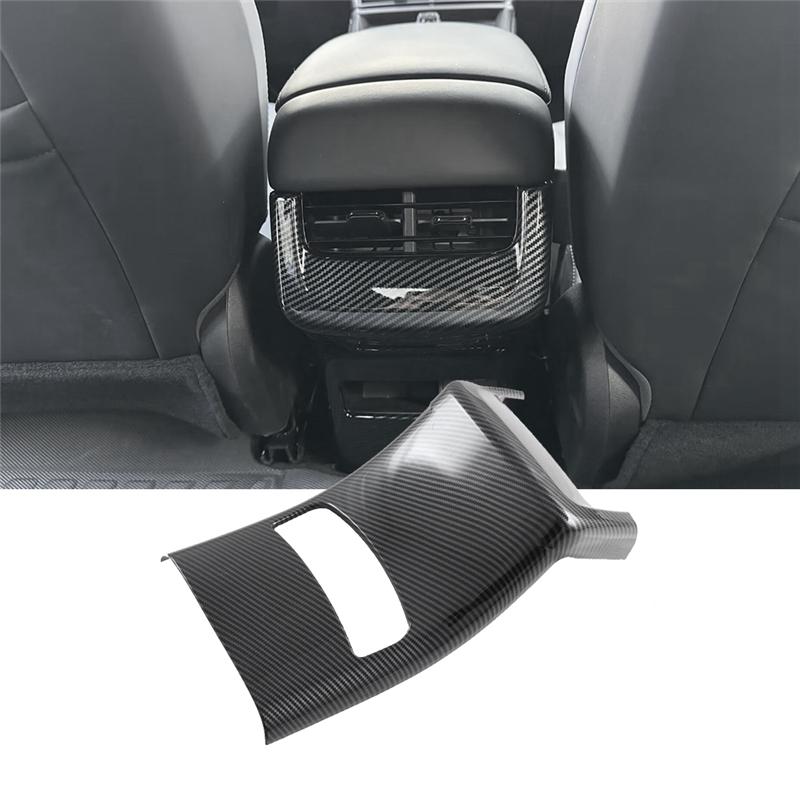 Kryt dekorativní lišta panelu zadního výdechu klimatizace, ochranný, barva uhlíkových vláken, pro BYD Seal / BYD ATTO 4-A87Q