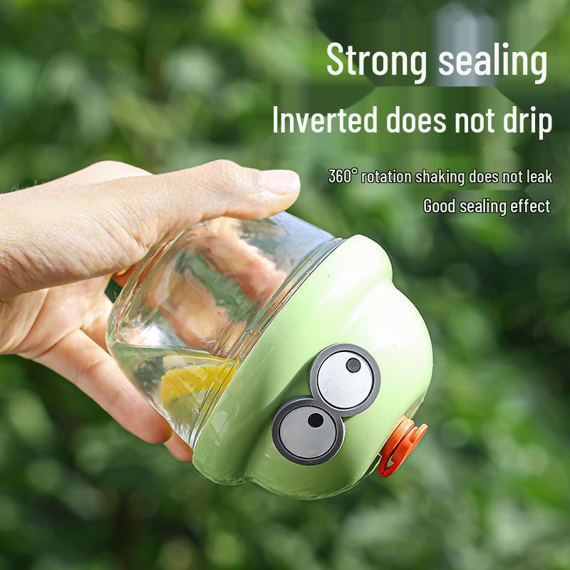 Influencer Mini Dun Dun Straw Cup - Cute, Stylish, High-Value Ins Style Small Glass Cup with Lid