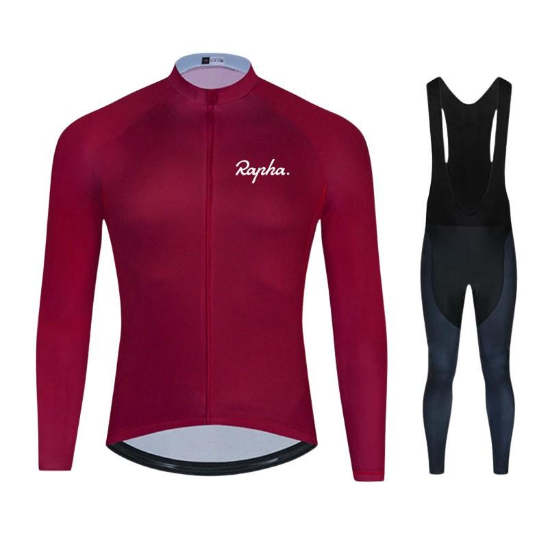 Long Sleeve Cycling Jersey Set Unisex Mountain Road Bike Quick Dry Sportswear