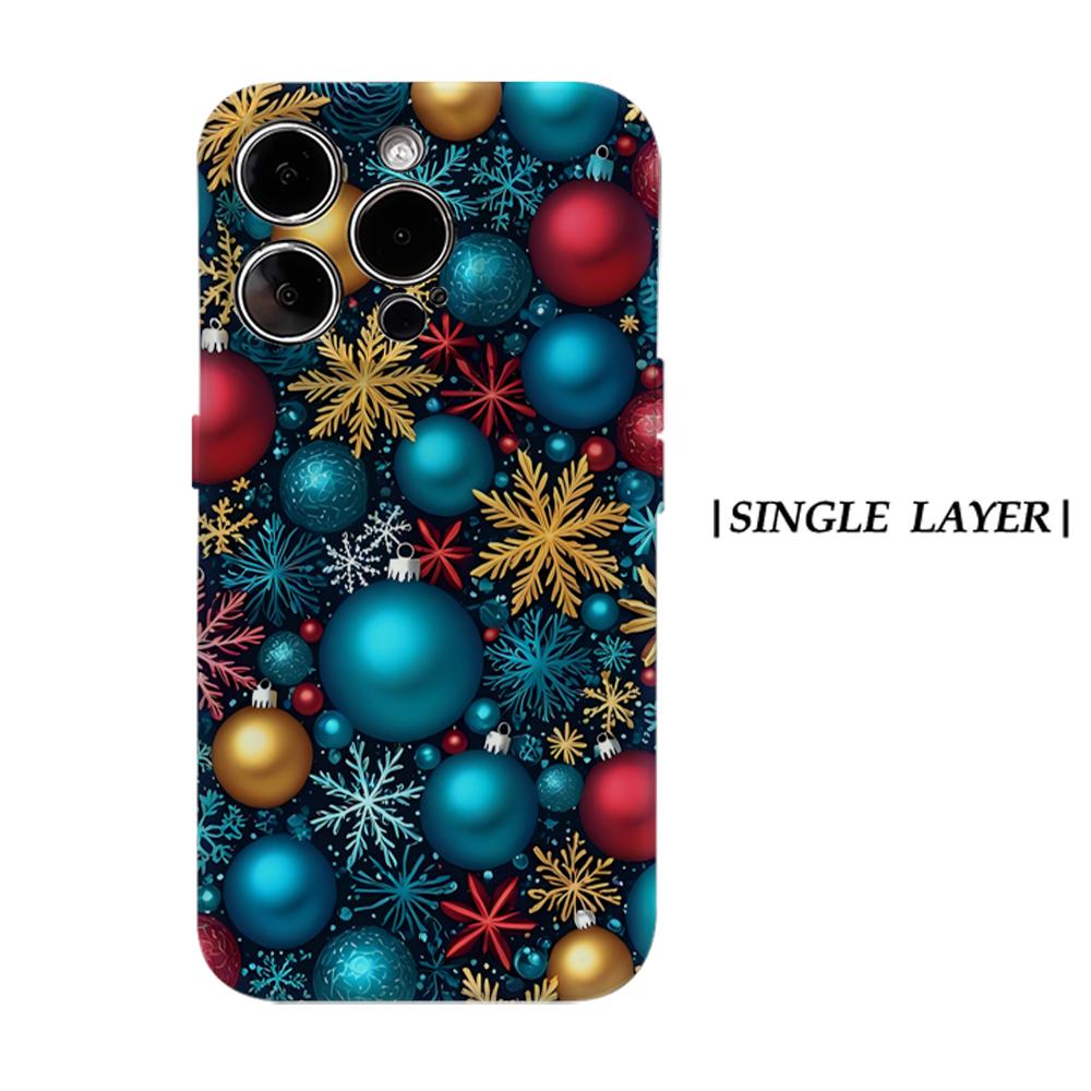 

Christmas Ornament Phone Case for IPhone 17AIR 16E 16 15 14 13 12 11 17 Pro Max Plus Double-layer Back Cover IPHONE17PROMAX