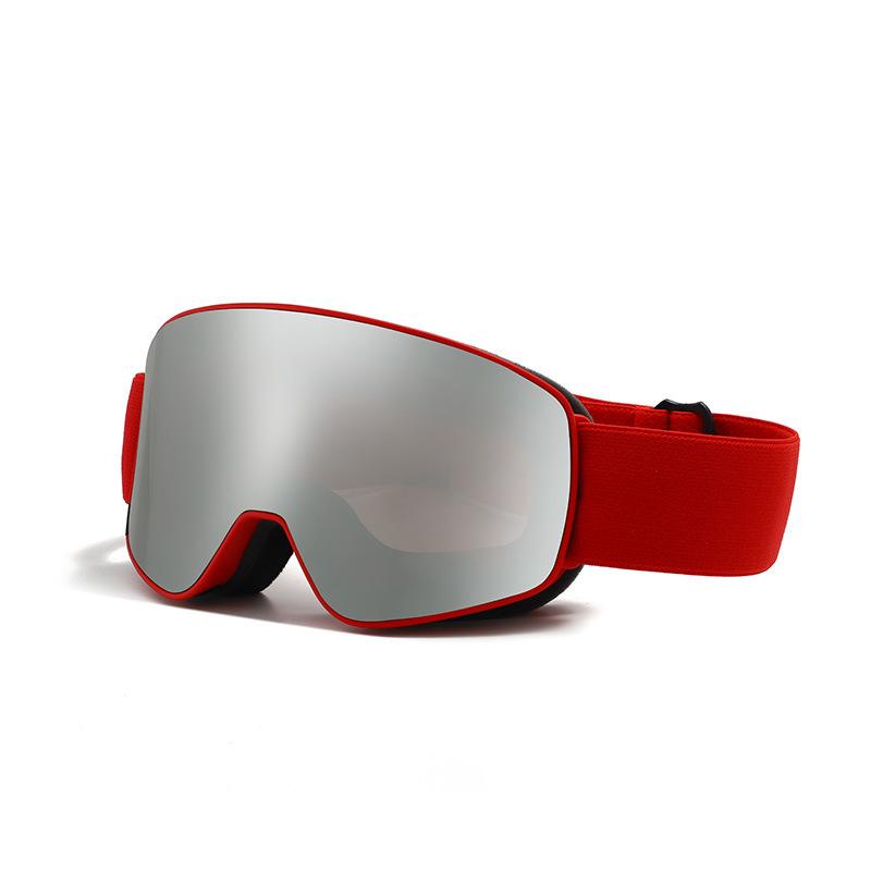 Magnetische Linsenwechsel-Skibrille für Erwachsene, Winddichte Anti-Beschlag-Schneeschutzbrille für den Außenbereich und Bergsteigen, Hochauflösende Sicht, Professionelle Ausrüstung