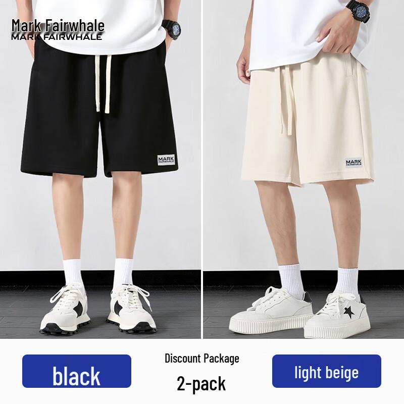 Mark Fairwhale Men's Summer Loose Fit Casual Sports Shorts