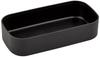 Yamanaka Nature Wood Square Lunch Black Lacquerware, Grain, One-Tier Box, & Brown, M17064-1