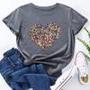 Creative Love Pure Cotton Loose Round Neck Short Sleeved Women's T-shirts
