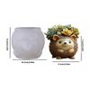 Reusable Silicone Hedgehog Mold Silicone Texture for Handmade Resin Art Crafting Decorative Planters Unique Gift Ideas