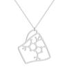 Kintal exquisite stainless steel Caffeine Molecule necklace Coffee Cup pendant Chemistry jewelry Christma gift girlfriend