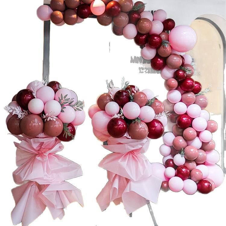 National Day Decorative Balloon Column & Flower Basket for Event Atmosphere