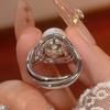 Jewelry Pearl Rings Australian White Pearls Nanyang Gray Fashionable Versatile Simple Women's Styles Open