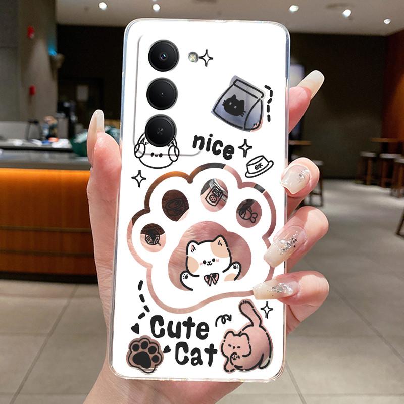 For Redmi 15 5G Redmi 15 EU Case Aesthetic Cute Cat Astroanut Soft Silicone TPU Back Cover for Redmi15 5G Transparent Phone Case