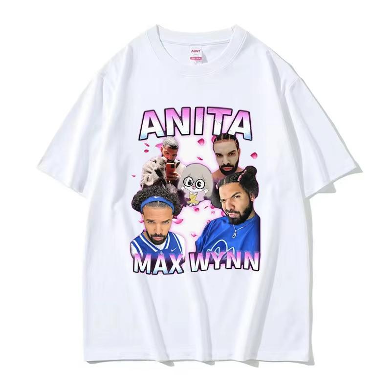 Anita Max Wynn Drake Funny Meme Graphic Tshirts Unisex Womens Vintage Hip Hop Style Tshirt 100 Cotton Short Sleeve T Shirt Tops